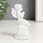 Сувенир полистоун "Белоснежный ангелочек на колокольчике" 8х4,2х4 см - Фото 2
