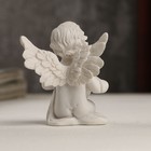 Сувенир полистоун "Белоснежный ангел с цветочным сердцем" 7х5,5х5 см - Фото 3