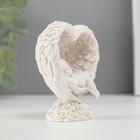 Фигурка полистоун «Малыш спящий в сердце из крыльев», белый, 7.8×6.8×4 см - Фото 3