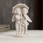 Сувенир полистоун "Белоснежные ангелы под зонтом" 10,5х6х4,5 см - фото 319861852