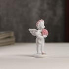 Сувенир полистоун "Белоснежный ангел в розовом веночке с букетом роз" 5,3х2,3х2,3 см - Фото 4