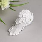 Фигурка полистоун «Белоснежный ангел в розовом веночке спит в крыльях», 5.3×9.5×3 см - Фото 2