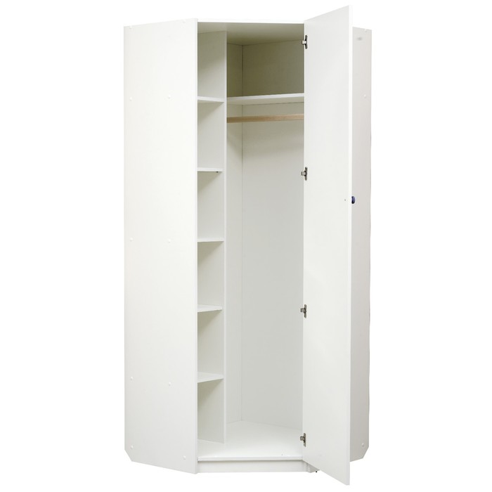 Шкаф угловой детский «Совята 2.2», 850 × 850 × 2100 мм, цвет белый - фото 1886393980