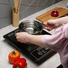 Плитка электрическая Luazon LIP-001, индукционная, 1 конфорка, 2100 Вт, чёрная - Фото 7