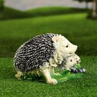 Садовая фигура "Ёжики семейка" 17см - Фото 4