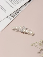 Заколка - автомат для волос «Жемчужная ветвь», 8 см, белая - Фото 1