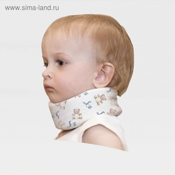 Бандаж для шейного отдела позвоночника ОВ-001 Экотен, лёгкая фиксация, для новорождённых - Фото 1