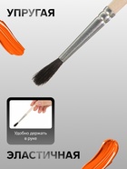 Кисть для рисования, белка, № 3, Calligrata, круглая, деревянная ручка - Фото 2