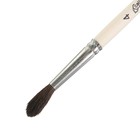 Кисть Белка круглая № 4 (диаметр обоймы 4 мм; длина волоса 18 мм), деревянная ручка, Calligrata - Фото 2