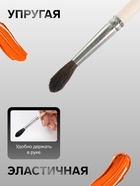 Кисть для рисования, белка, № 4, Calligrata, круглая, деревянная ручка - Фото 2