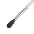 Кисть Белка круглая № 5 (диаметр обоймы 5 мм; длина волоса 20 мм), деревянная ручка, Calligrata - Фото 2