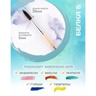 Кисть для рисования, белка, № 5, Calligrata, круглая, деревянная ручка - Фото 2