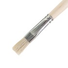 Кисть Коза плоская №10 (ширина обоймы 10 мм; длина волоса 18 мм), деревянная ручка, Calligrata - Фото 2