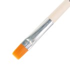Кисть Синтетика Плоская №12 (ширина обоймы 12 мм; длина волоса 14 мм), деревянная ручка, Calligrata - фото 8467597