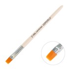 Кисть для рисования, Синтетика Плоская №12 (ширина обоймы 12 мм; длина волоса 14 мм), деревянная ручка, Calligrata - Фото 4