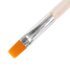 Кисть Синтетика Плоская №14 (ширина обоймы 14 мм; длина волоса 16 мм), деревянная ручка, Calligrata - фото 8467600