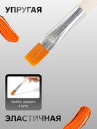 Кисть для рисования, синтетика, № 16, Calligrata, плоская, деревянная ручка - Фото 2