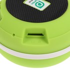 Портативная колонка Perfeo SPOT, FM, MP3, microSD, AUX, 3 Вт, 500 мАч, зеленая - Фото 4
