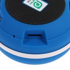 Портативная колонка Perfeo SPOT, FM, MP3, microSD, AUX, 3 Вт, 500 мАч, синяя - Фото 4