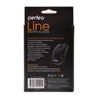 Мышь Perfeo LINE PF-A4492, проводная, оптическая, 1000 dpi. USB, черная - Фото 6