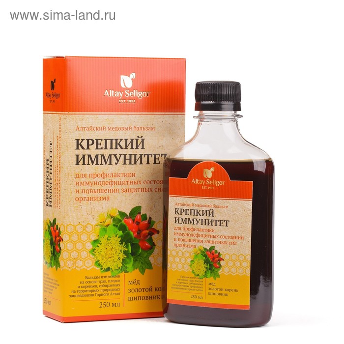 Бальзам Altay Seligor «Алтайский медовый» крепкий иммунитет, 250 мл - Фото 1