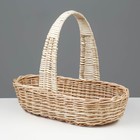 Корзина продуктовая, 37×16×8/27 см, ручное плетение, ива - фото 25378428