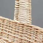 Корзина продуктовая, 37×16×8/27 см, ручное плетение, ива - фото 25378429