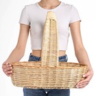 Плетёная корзина продуктовая, 52×31×14/45 см, ручное плетение, ива - Фото 1