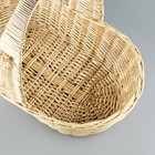 Плетёная корзина продуктовая, 52×31×14/45 см, ручное плетение, ива - Фото 5