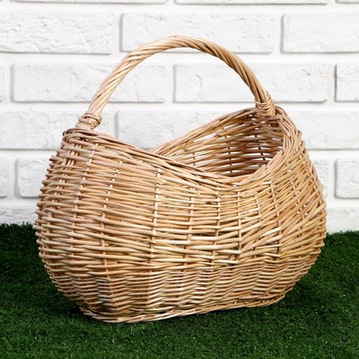 Корзина плетёная для хранения «Урожай», 39×23×16/24/32 см, ручное плетение, ива