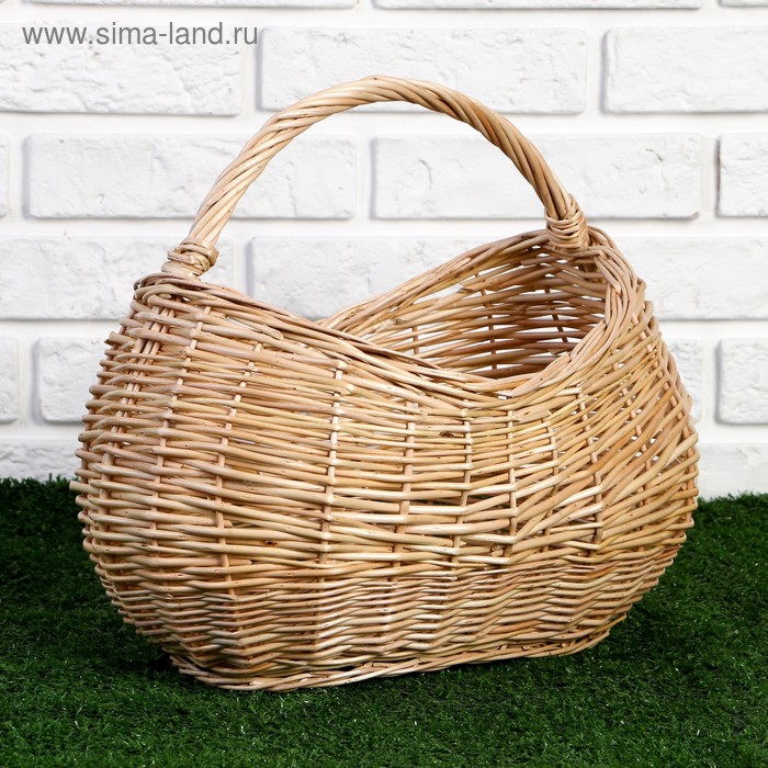 Корзина плетёная для хранения «Урожай», 39×23×16/24/32 см, ручное плетение, ива - Фото 1