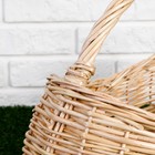 Корзина плетёная для хранения «Урожай», 39×23×16/24/32 см, ручное плетение, ива - Фото 4