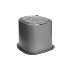 Туалет дачный, h=35 см, без дна, с отверстиями для крепления к полу, серый - Фото 4