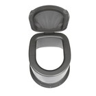 Туалет дачный, h=35 см, без дна, с отверстиями для крепления к полу, серый - Фото 5