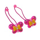 резинка для волос горох бабочка  (цена за пару) - Фото 1