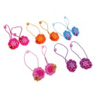 резинка для волос цветочная "Ромашка" с бабочкой (набор 2 шт) - Фото 2