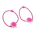 резинка для волос цветочная "Прозрачная" цветок (набор 2 шт) - Фото 1