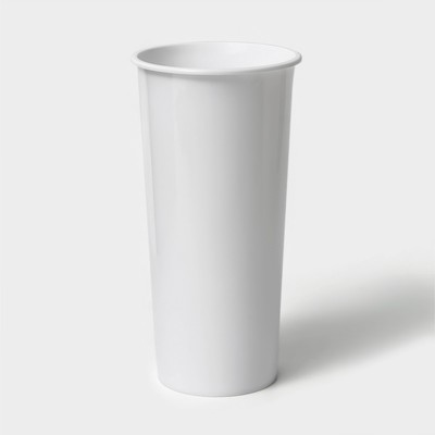 Ваза для цветов BEROSSI Sinty,1.6 л, пластик, снежно-белая