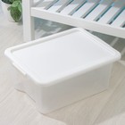 Контейнер для хранения Porter, 14 л, 42.5×31.5×17.5 см, с крышкой, цвет слоновая кость - Фото 2