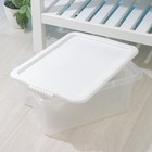 Контейнер для хранения Porter, 14 л, 42.5×31.5×17.5 см, с крышкой, цвет слоновая кость - Фото 3