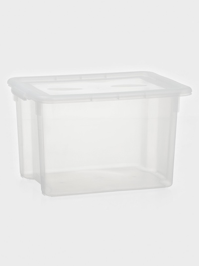 Контейнер для хранения Porter, 21 л, 43×32×27 см, с крышкой, прозрачный