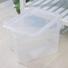 Контейнер для хранения Porter, 21 л, 43×32×27 см, с крышкой, прозрачный 4407567