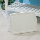 Контейнер для хранения Porter, 21 л, 42×32×26 см, с крышкой, цвет слоновая кость - Фото 4