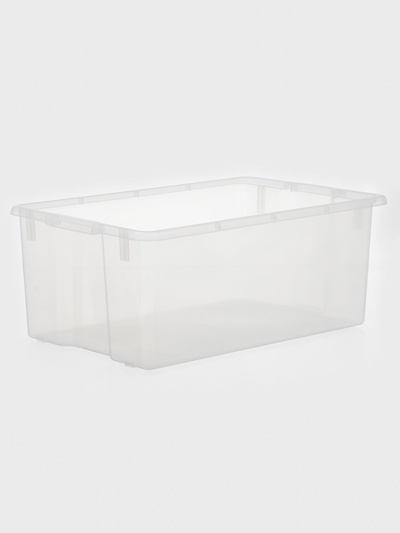 Контейнер для хранения Porter, 50 л, 66×42×26 см, с крышкой, прозрачный