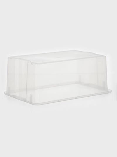 Контейнер для хранения Porter, 50 л, 66×42×26 см, с крышкой, прозрачный