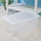 Контейнер для хранения Porter, 50 л, 66×42×26 см, с крышкой, прозрачный - Фото 9