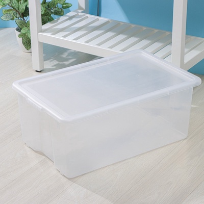 Контейнер для хранения Porter, 50 л, 66×42×26 см, с крышкой, прозрачный