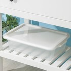 Контейнер для хранения Porter, 8 л, 41×31×11 см, с крышкой, слоновая кость - Фото 1