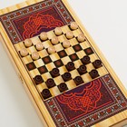 Нарды "Волк", деревянная доска 40 х 40 см, с полем для игры в шашки 4415980 - фото 14615008
