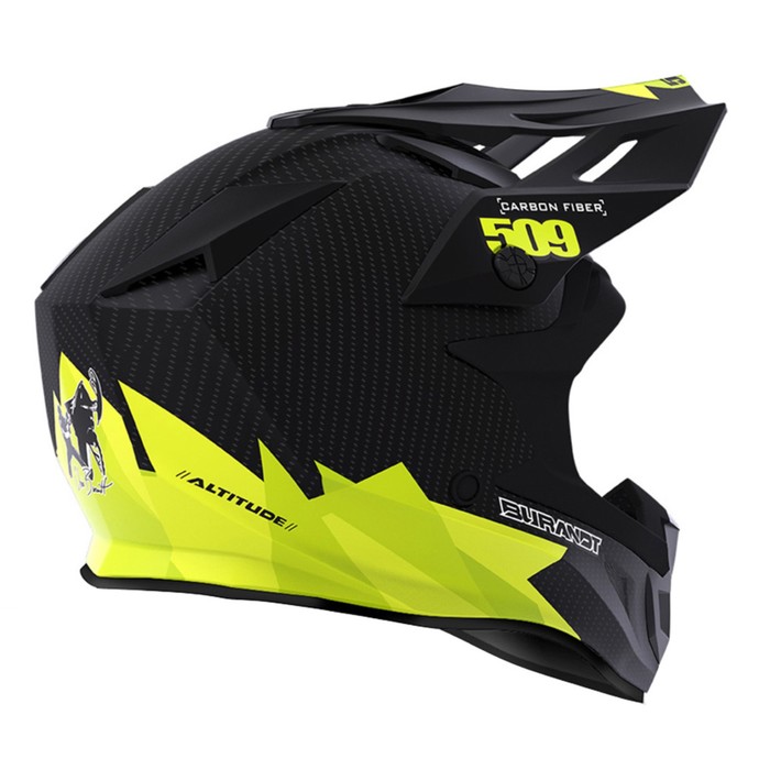 Шлем 509 Altitude Carbon Fidlock, размер XS, чёрный, жёлтый - фото 1908468108